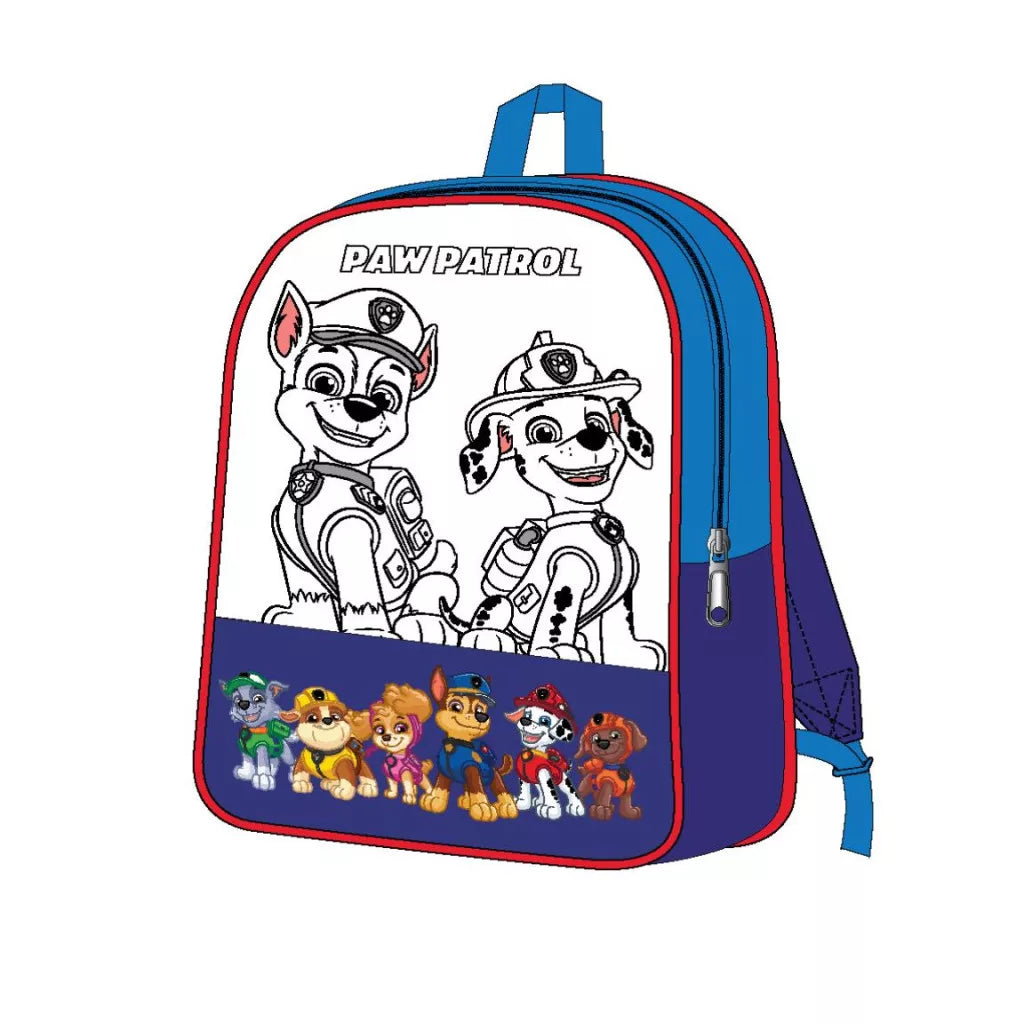 Paw Patrol Rucksack zum ausmalen