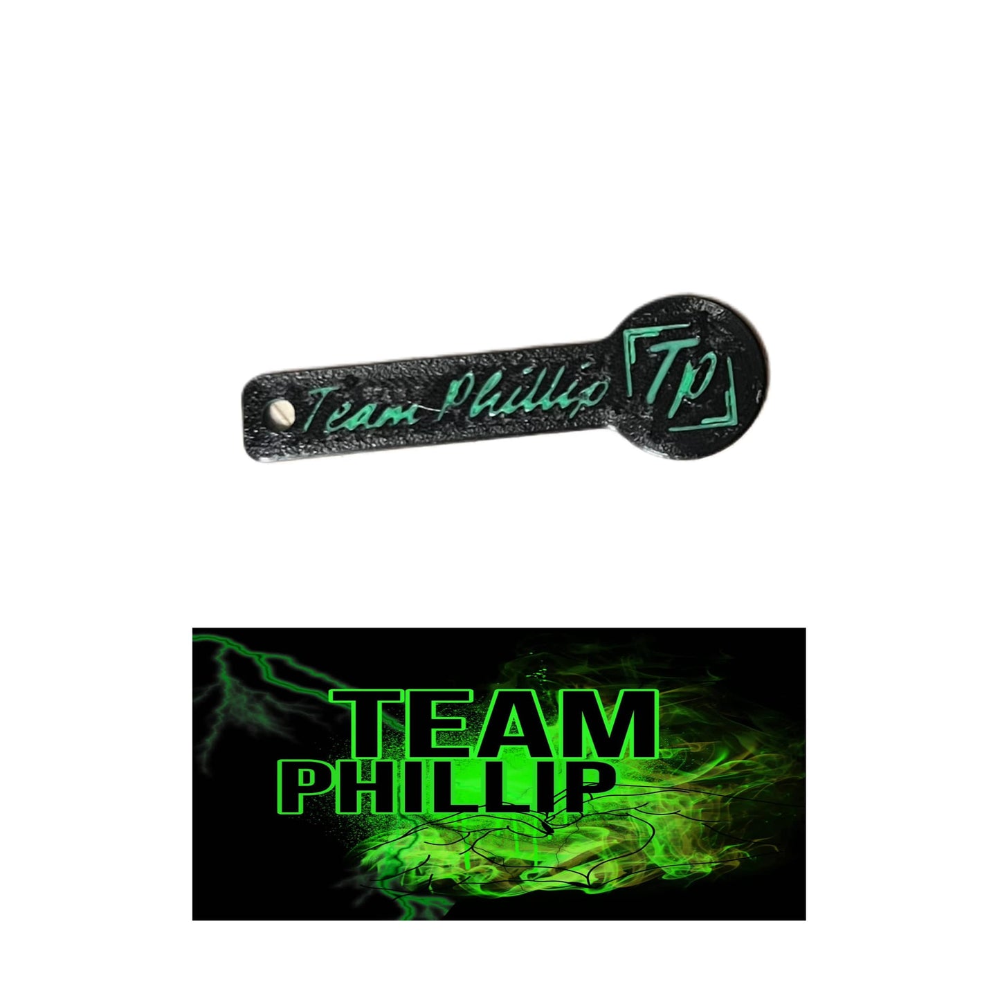 Team Phillip Einkaufswagenlöser, Einkaufswagenchip, Schlüsselanhänger abziehbar 3D-Gedruckt