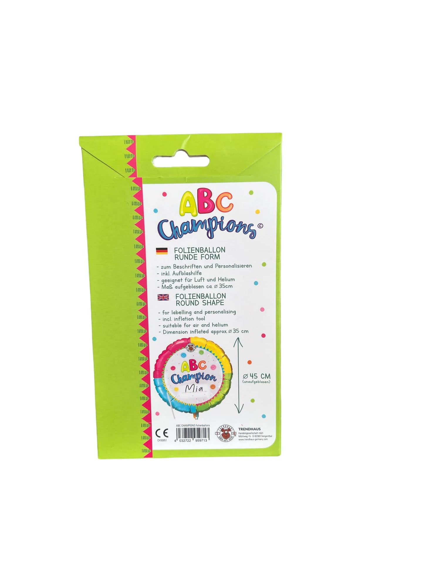 ABC CHAMPIONS Folienballons