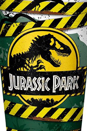 Großes Glass 400ml Jurassic Park