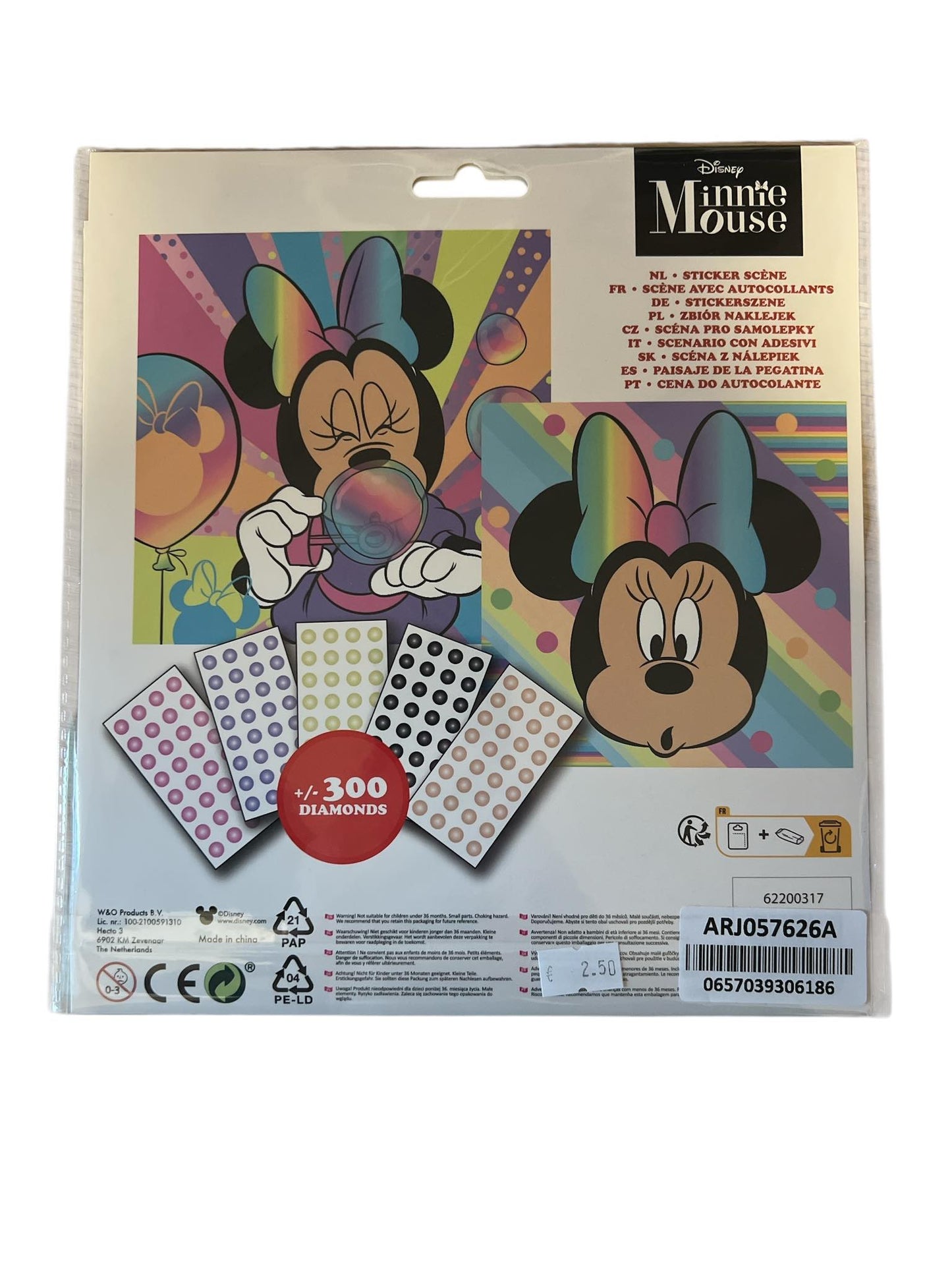 Disney Minnie Maus Sticker Scene