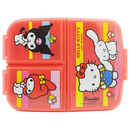 Hello Kitty and Friends Lunchbox- Brotdose mit 3 Fächern