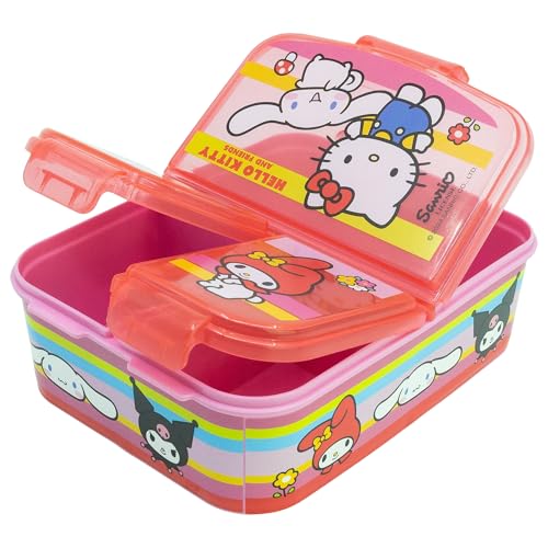 Hello Kitty and Friends Lunchbox- Brotdose mit 3 Fächern