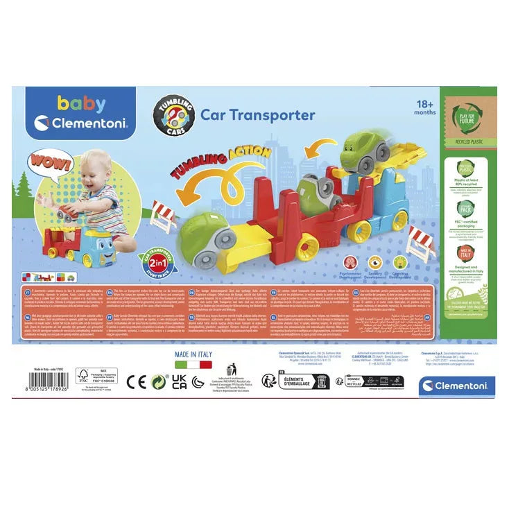 Fahrzeug Team Bunter Flip-Auto-Transporter 2 in 1 Clementoni