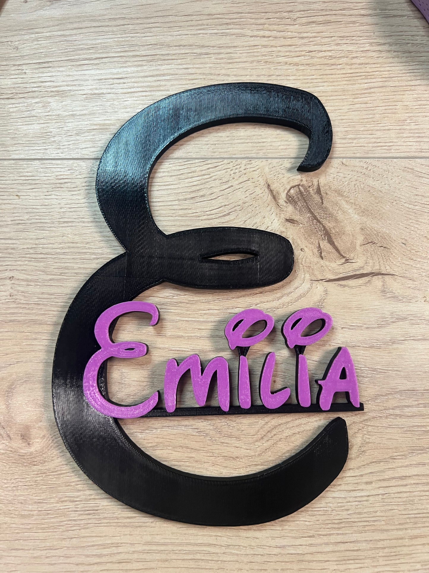 Personalisiertes Schild in 3D Optik