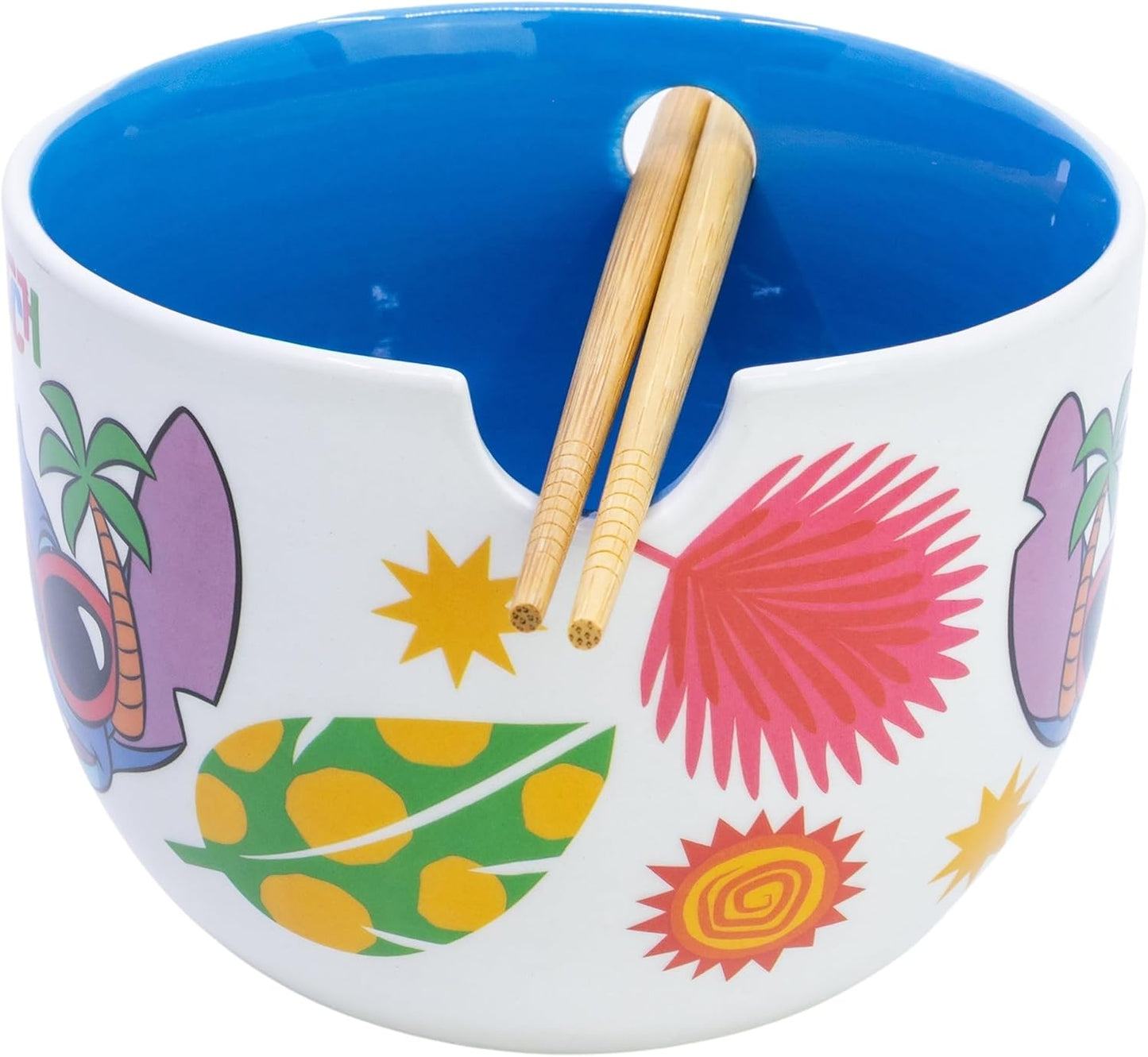 Ramenschale aus Keramik mit Stäbchen in Stitch Geschenkbox