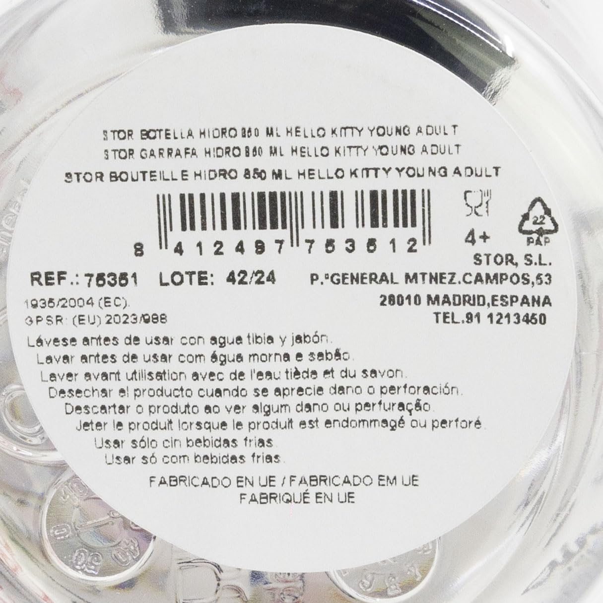 Hello Kitty Hydroplastik-Wasserflasche