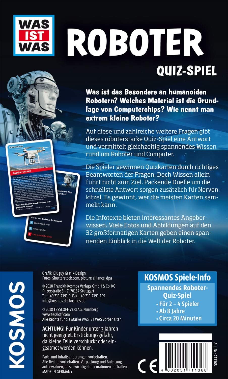 KOSMOS Was Ist Was Roboter Quiz-Spiel
