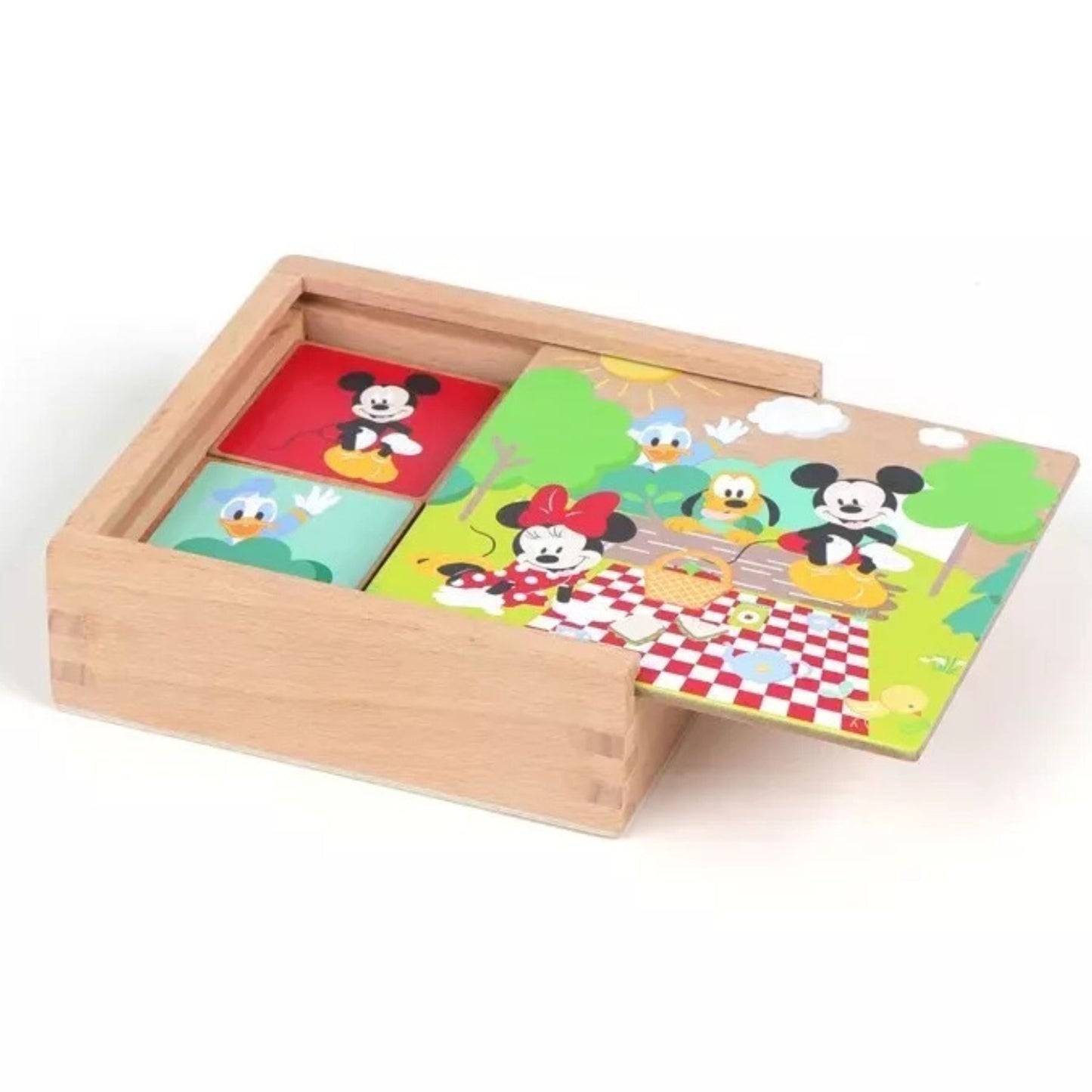 Disney Mickey Memory-Spiel Holzpuzzle