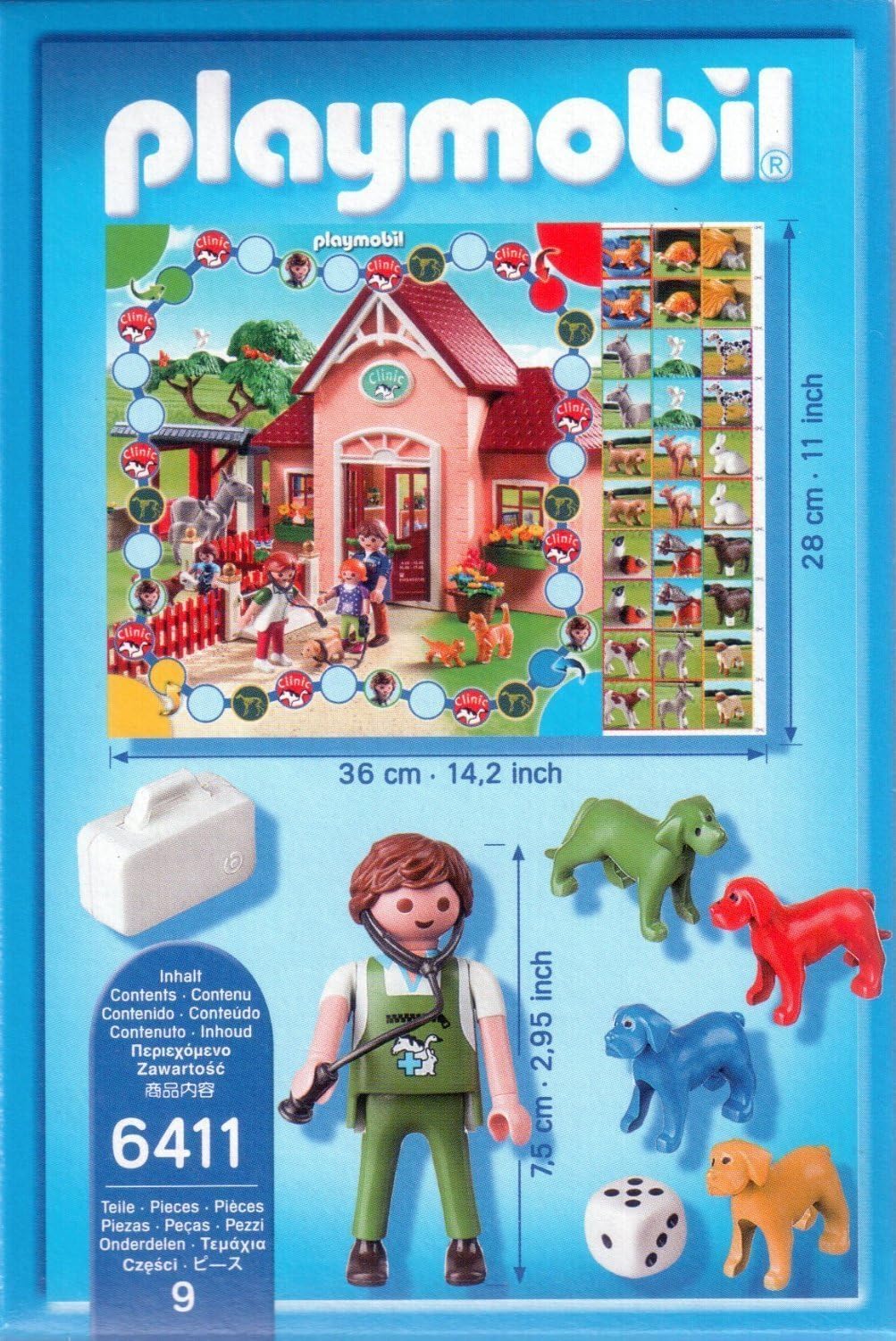 Playmobil 6411 - City Life - Tierklinik-Brettspiel