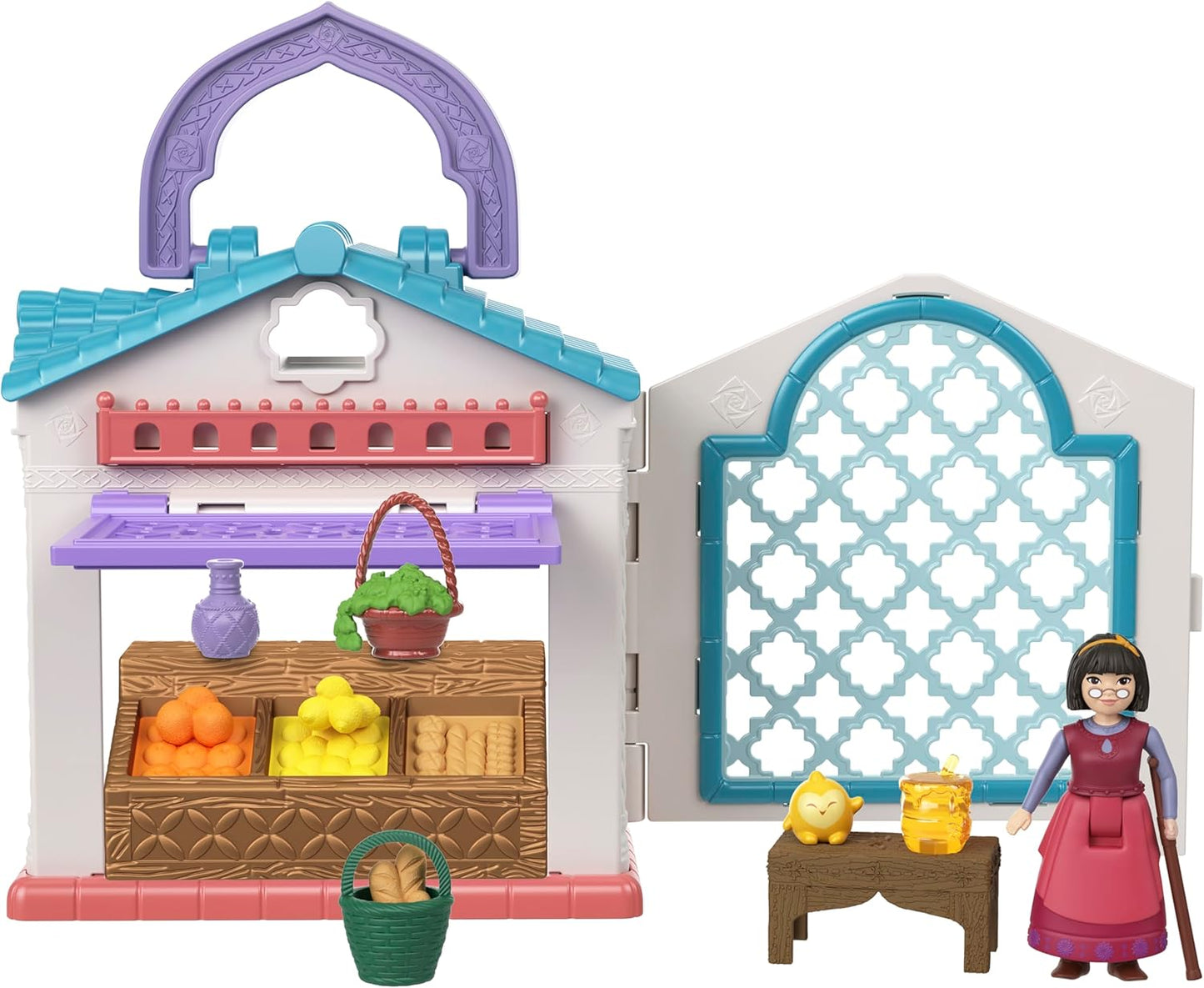 Disneys Wish Dahlias Marktplatz in Rosas Spielset