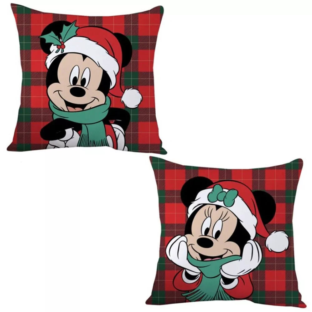 Disney Minnie Mickey Weihnachtsdekorationskissen 35x35 cm