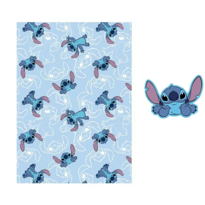 Disney Lilo und Stitch On The Belly Fleece-Decke und Formkissen-Set