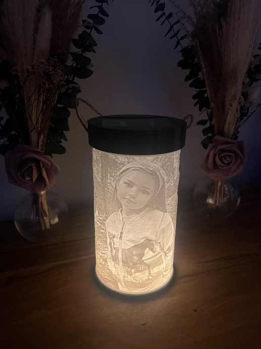 Garten Solar Leuchte Personalisiert