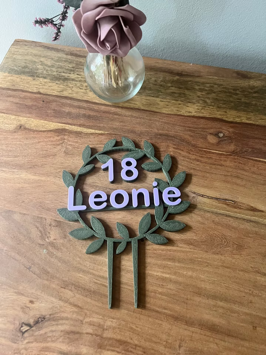 Personaliesiertes Kuchen/ Torten Schild