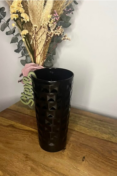 Personalisierte Glas Namensschilder