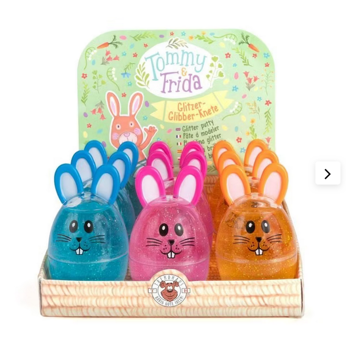 TOMMY & FRIDA Hasen Glitzer-Glibber-Knete 82g