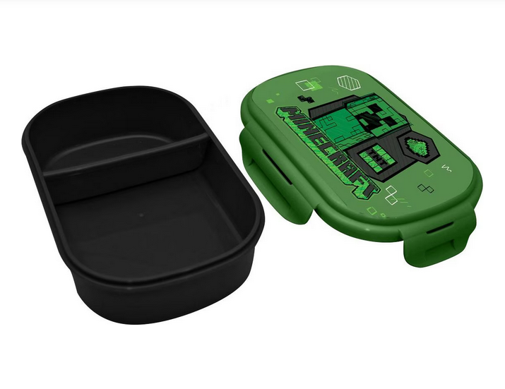 Minecraft Brotdose + Besteck-Set
