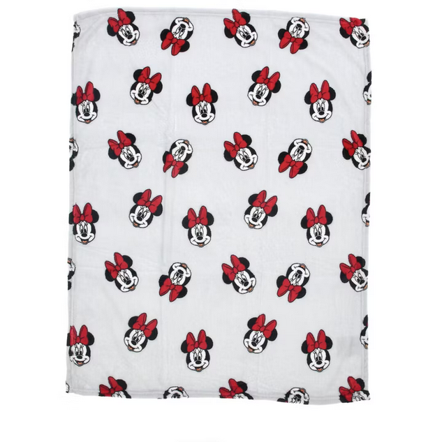Minnie Mouse Babydecke Kuschelige Korallen-Fleecedecke 100cm x 75cm