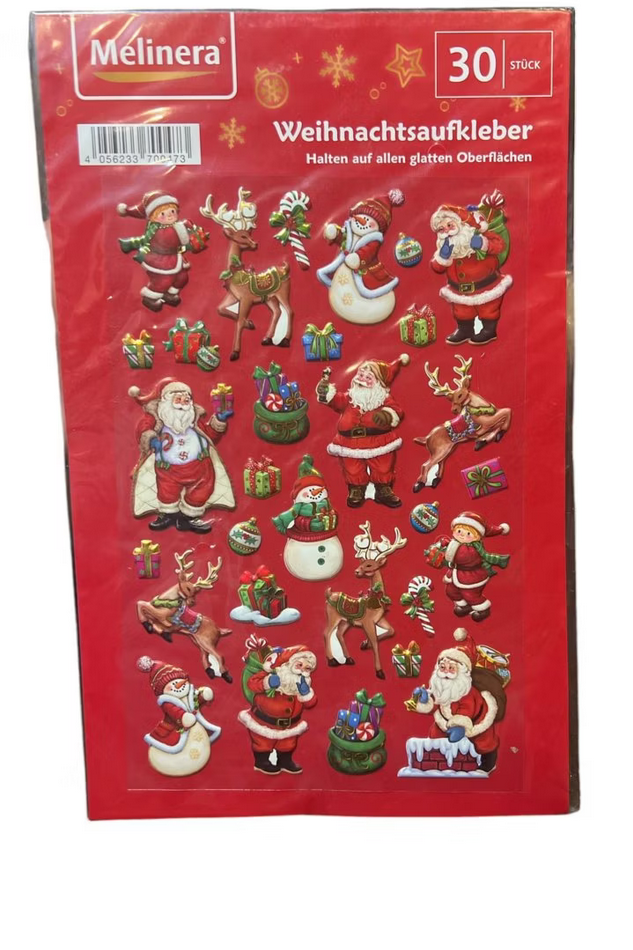 Weihnachtsaufkleber Nikolaus Weihnachtsmann