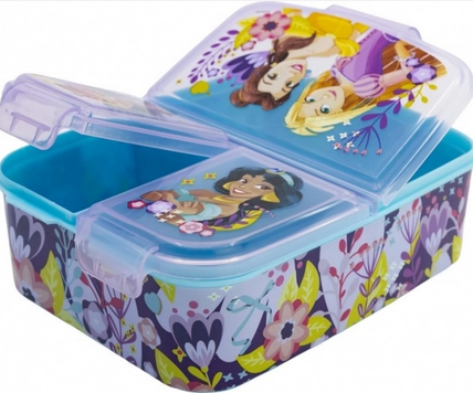 Disney Prinzessinnen Lunchbox- Brotdose mit 3 Fächern