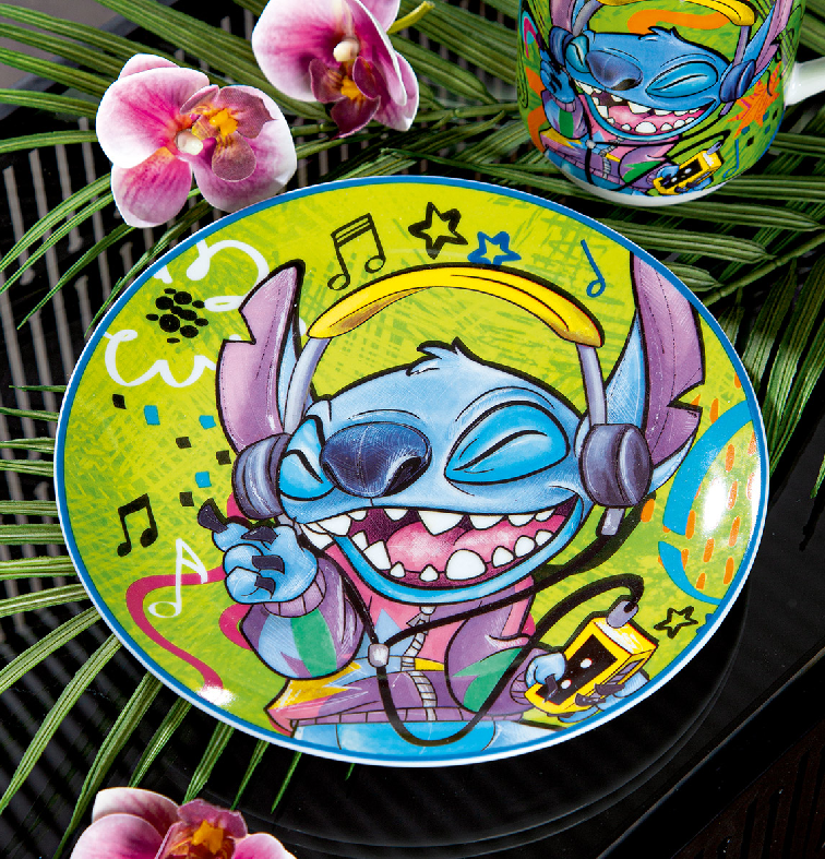 2tlg. Set Stitch Porzellan Teller