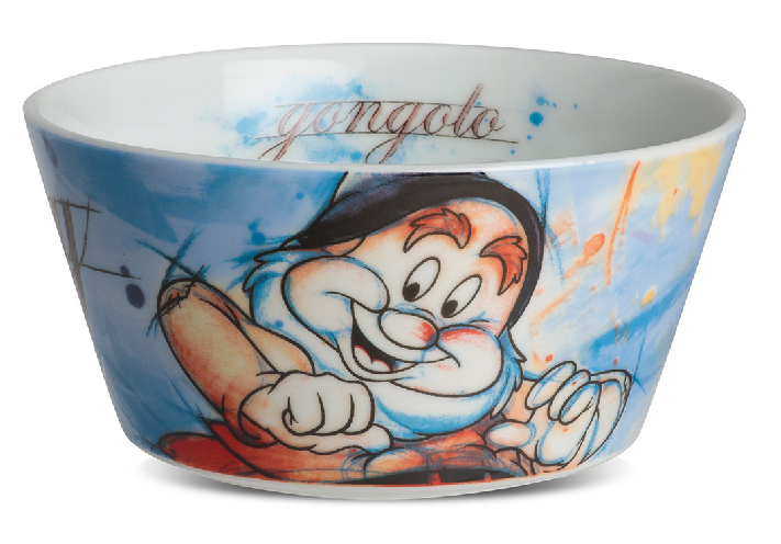 Porzellan Schüssel 7 Zwerge "Happy" - Ø 13,5 cm