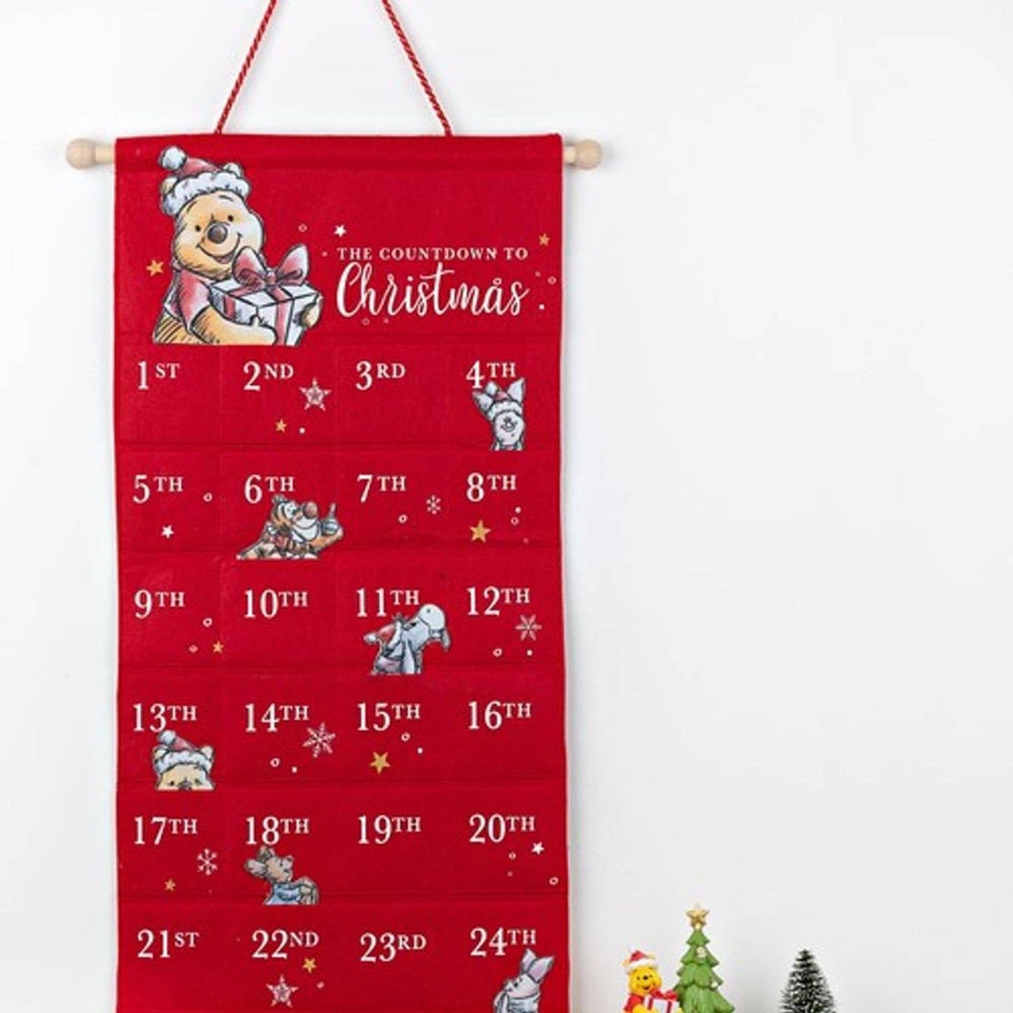 Disney Winnie Weihnachtskalender mit Countdown-Kalender aus Kunstharz