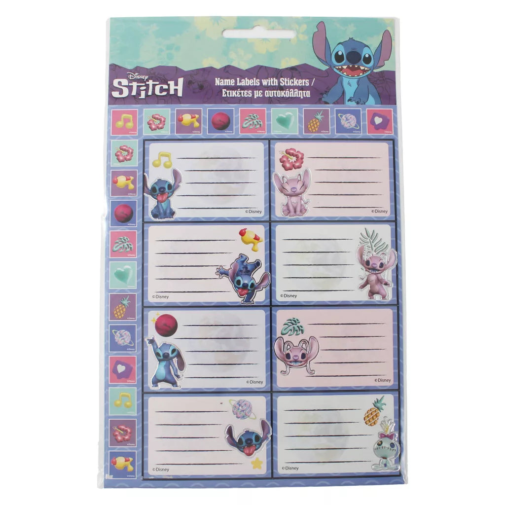 Disney Lilo und Stitch Heftetikett mit Aufklebern