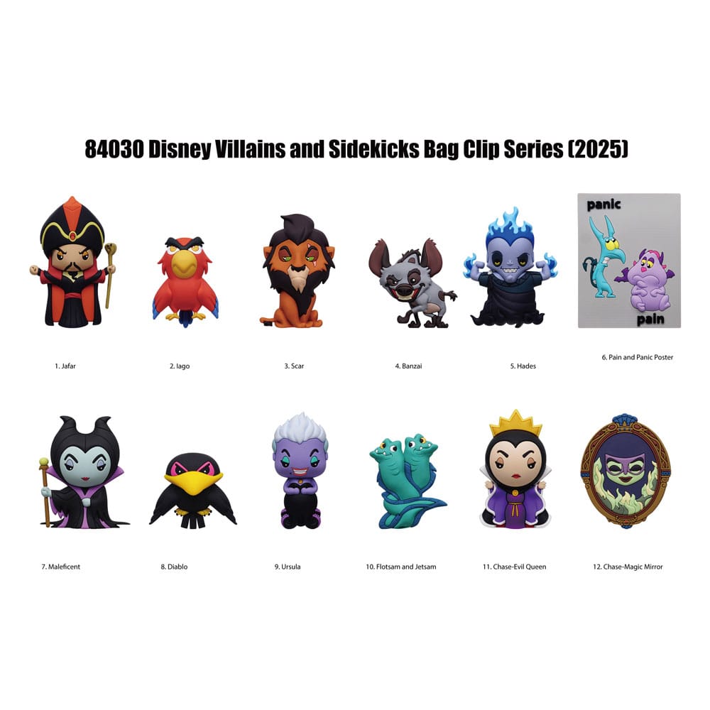 Disney 3D PVC-Taschenanhänger Villains Serie 4