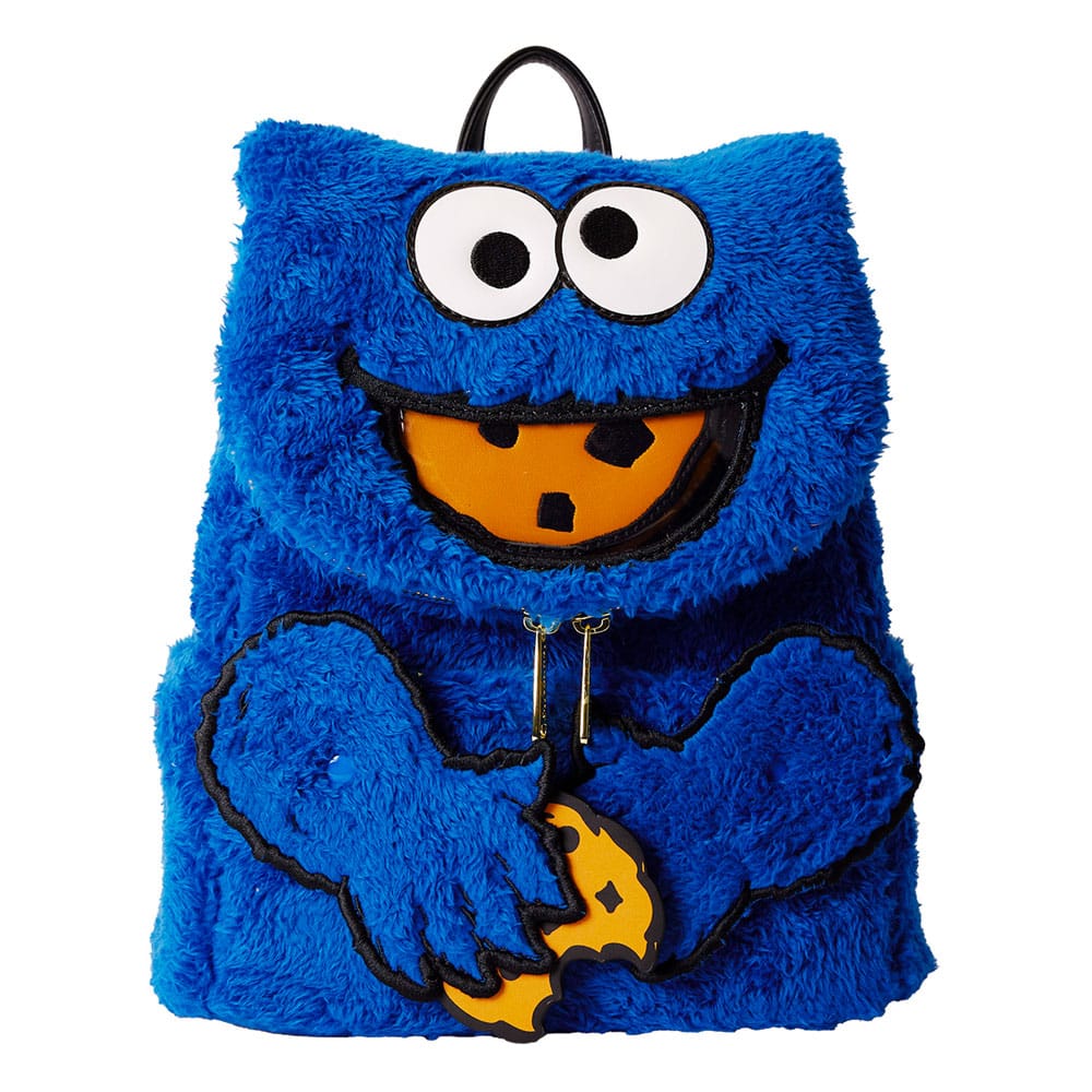 Vorbestellung Sesamstraße by Loungefly Plush Mini Rucksack Cookie Monster