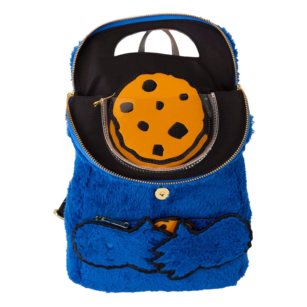 Vorbestellung Sesamstraße by Loungefly Plush Mini Rucksack Cookie Monster
