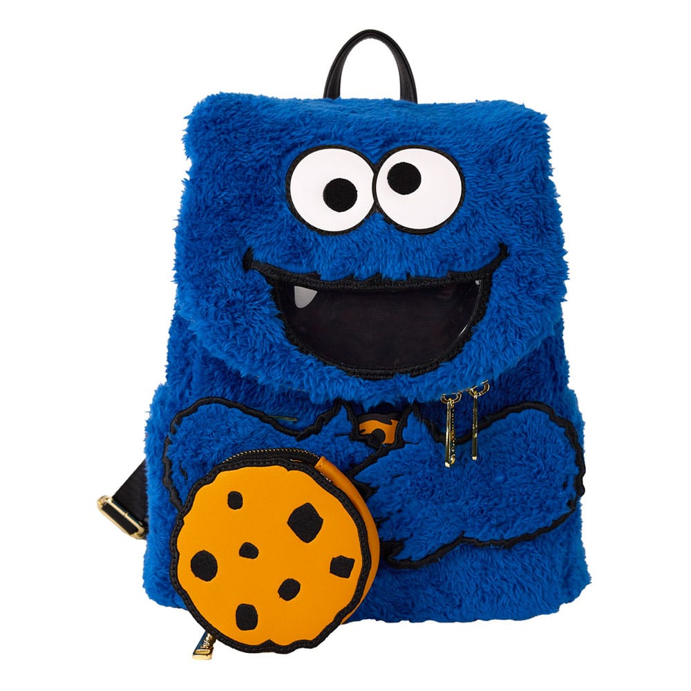 Vorbestellung Sesamstraße by Loungefly Plush Mini Rucksack Cookie Monster