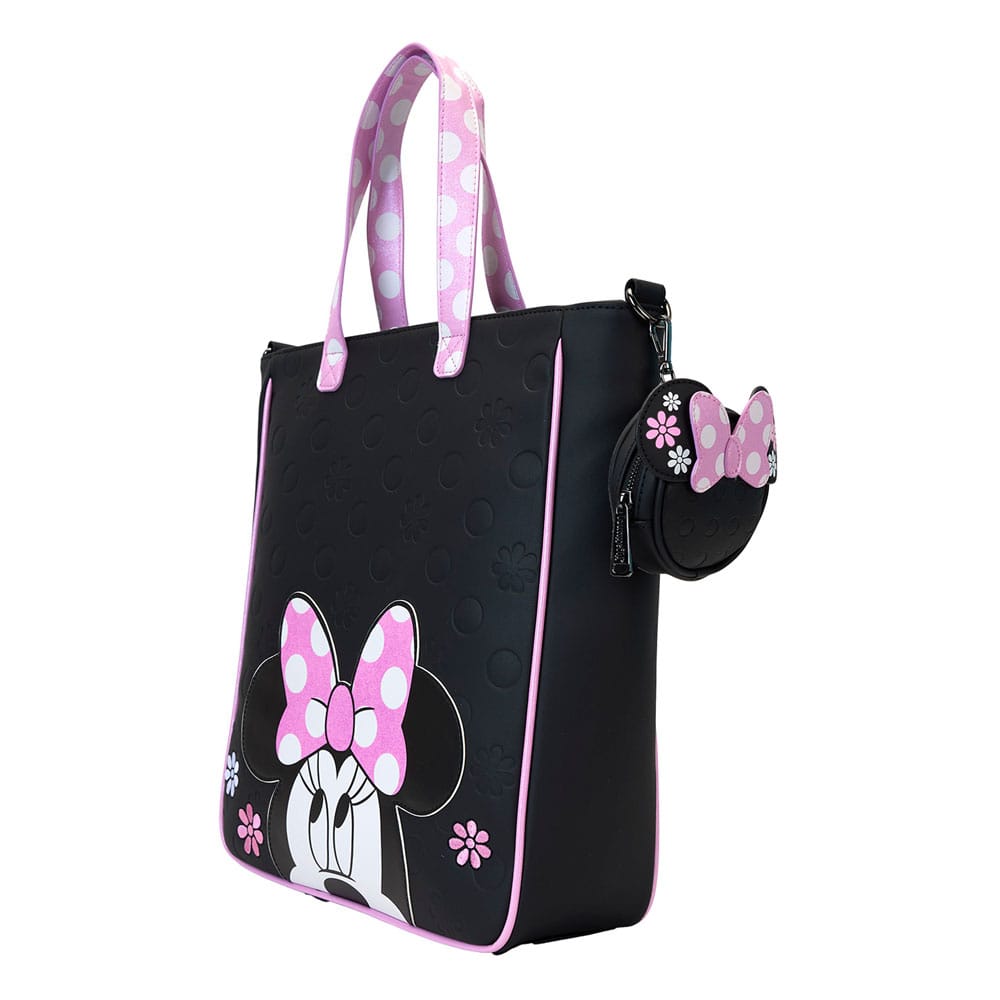 Vorbestellung Disney by Loungefly Umhängetasche mit Geldbeutel Minnie Floral Rock the Dots
