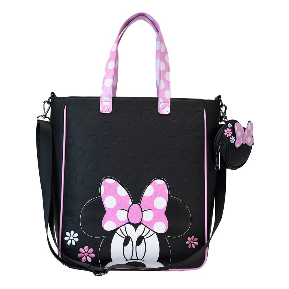 Vorbestellung Disney by Loungefly Umhängetasche mit Geldbeutel Minnie Floral Rock the Dots