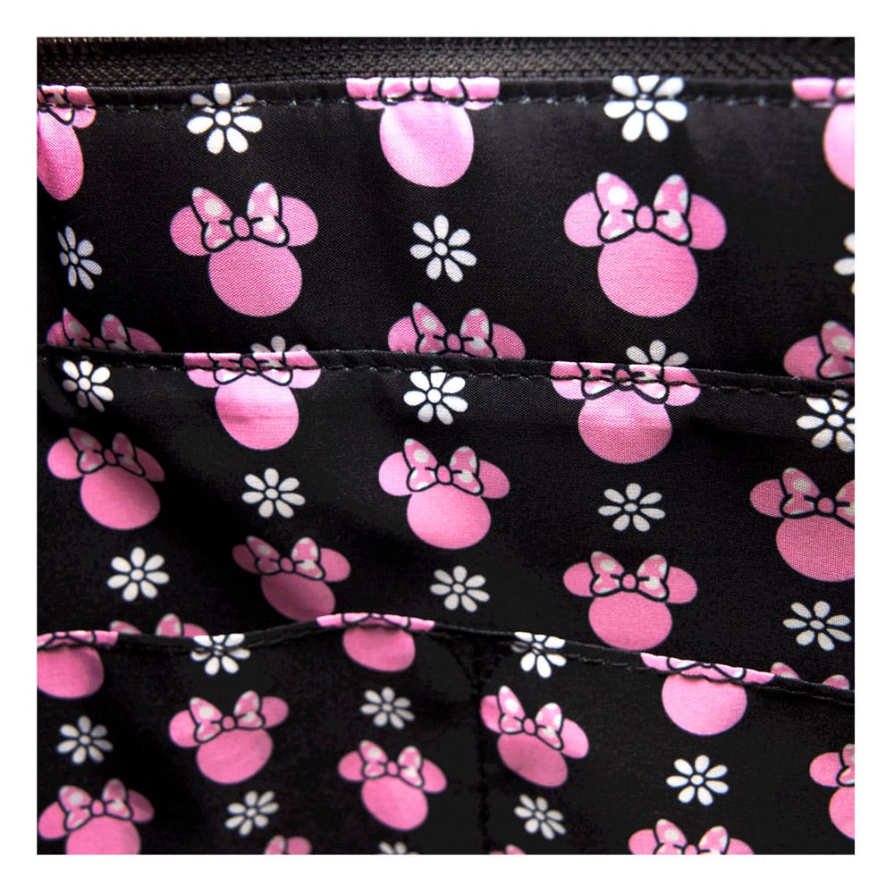 Vorbestellung Disney by Loungefly Umhängetasche mit Geldbeutel Minnie Floral Rock the Dots