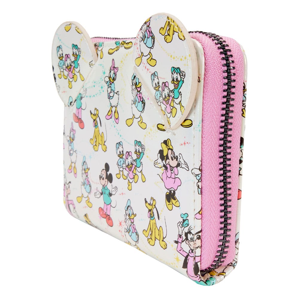 Vorbestellung Disney by Loungefly Geldbeutel Mickey & Friends 100th Anniversary AOP