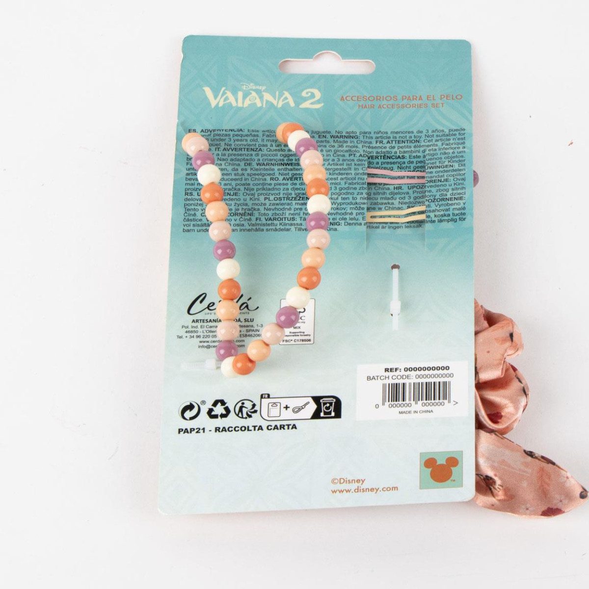 Vaiana Halskette und Haarschmuck Set