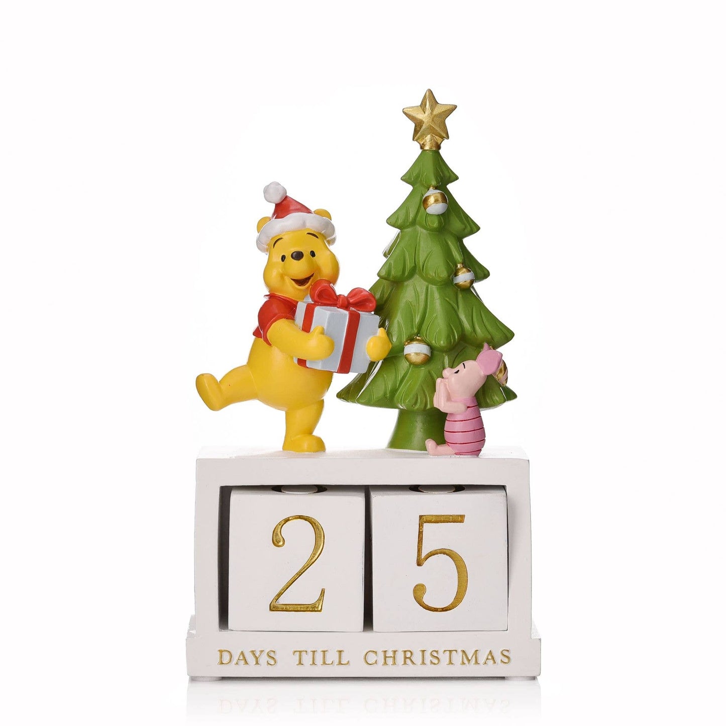 Disney Winnie Weihnachtskalender mit Countdown-Kalender aus Kunstharz