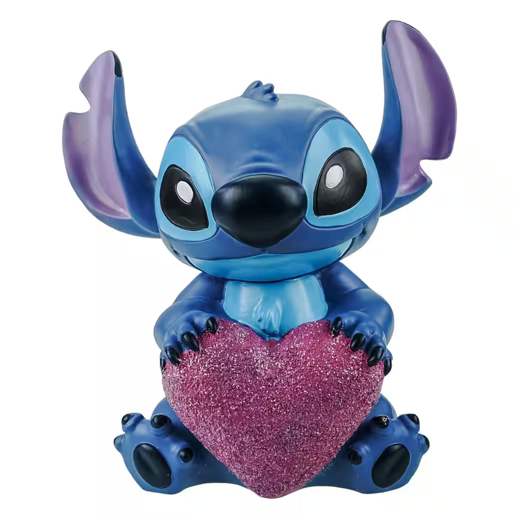 Gartenfigur Stitch mit Herz Wetterfeste