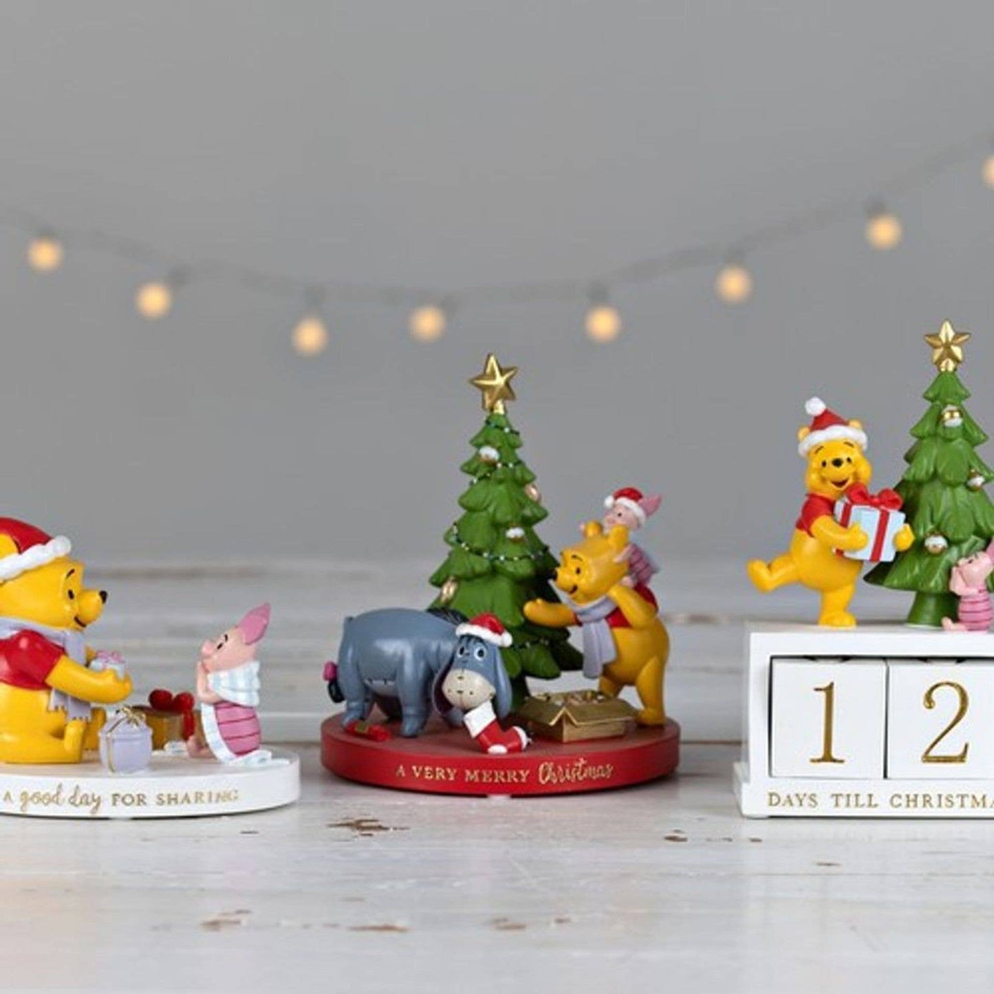 Disney Winnie Weihnachtskalender mit Countdown-Kalender aus Kunstharz