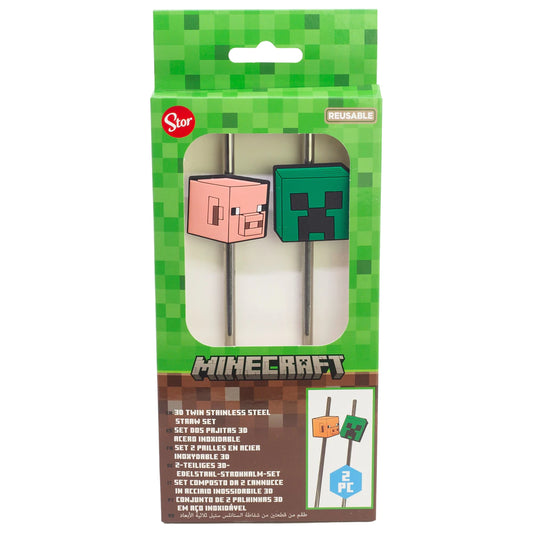Edelstrahl Trinkhalm set Minecraft
