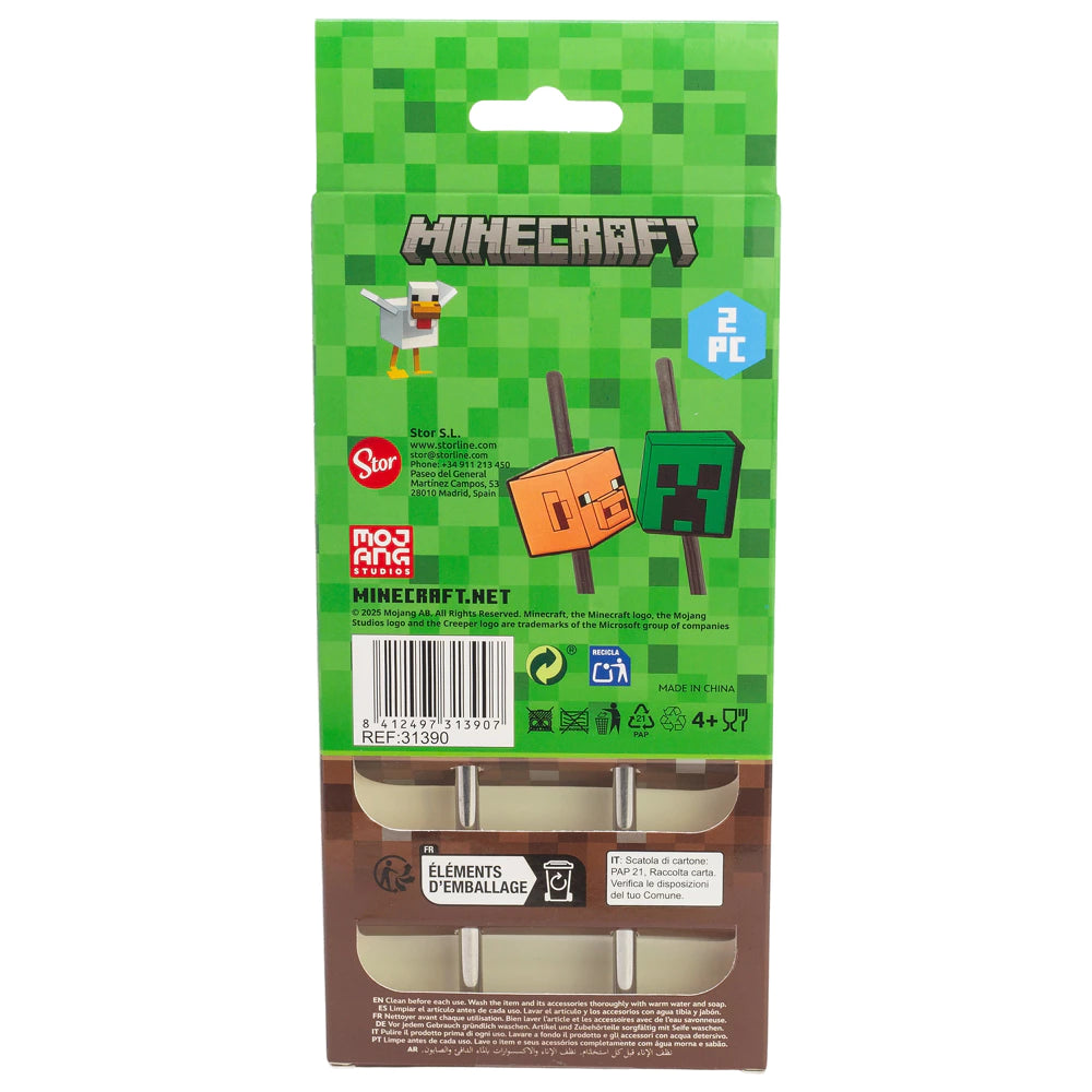 Edelstrahl Trinkhalm set Minecraft