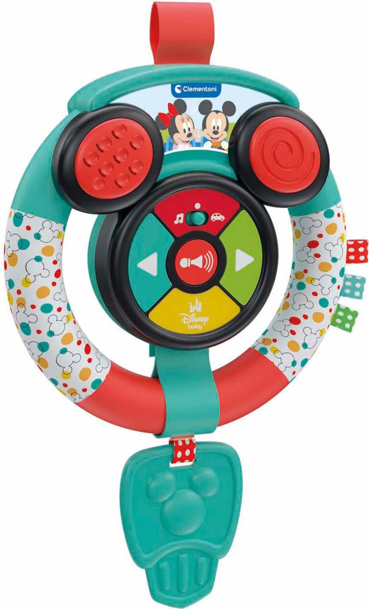 CLEMENTONI Weiches interaktives Lenkrad Disney Mickey Mouse