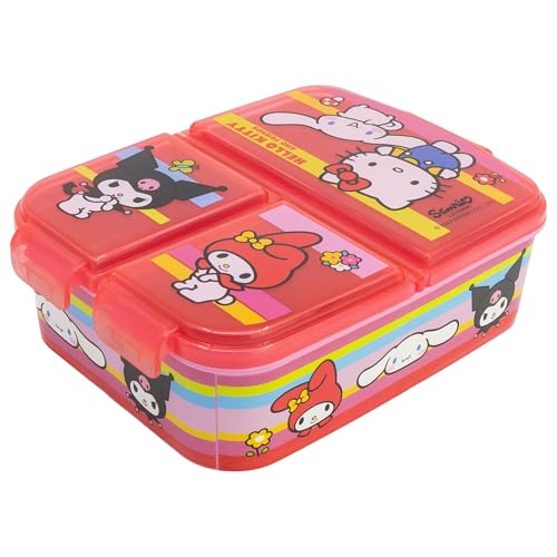 Hello Kitty and Friends Lunchbox- Brotdose mit 3 Fächern