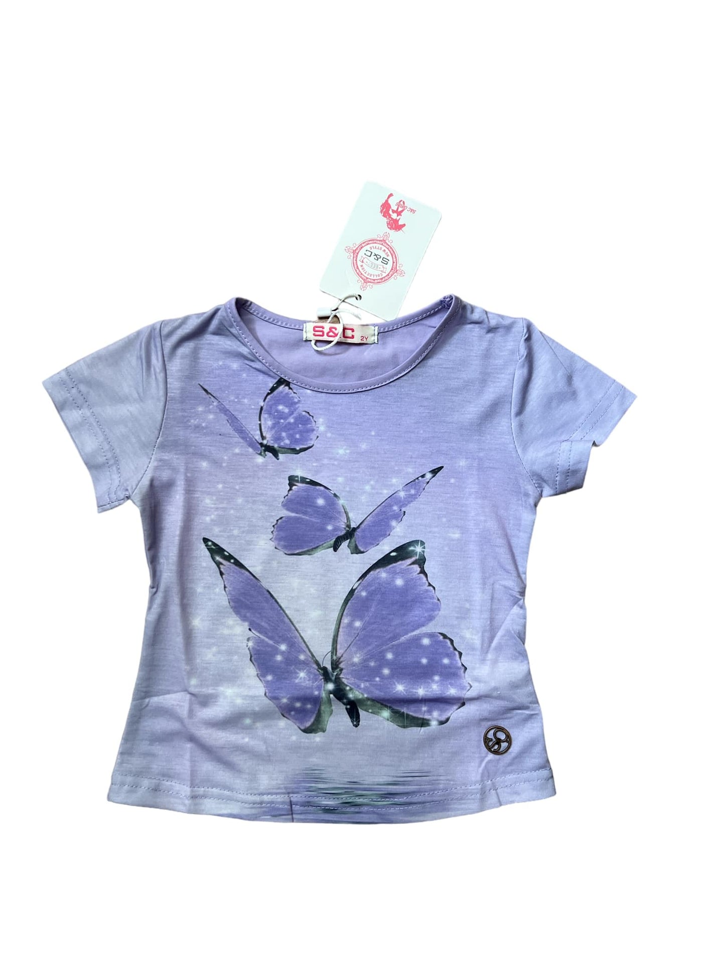 Squared & Cubed T-Shirt Butterfly flieder