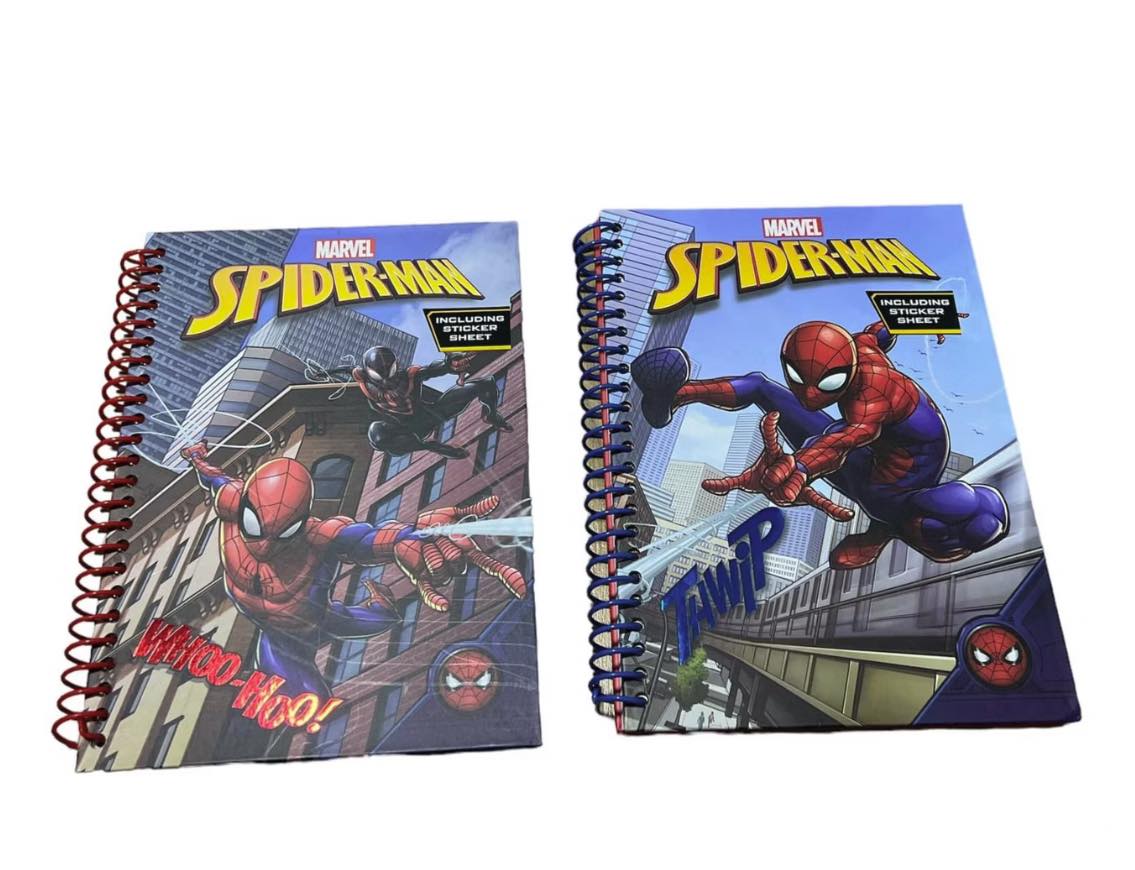Spiderman Hard Cover Notitzblock mit Sticker