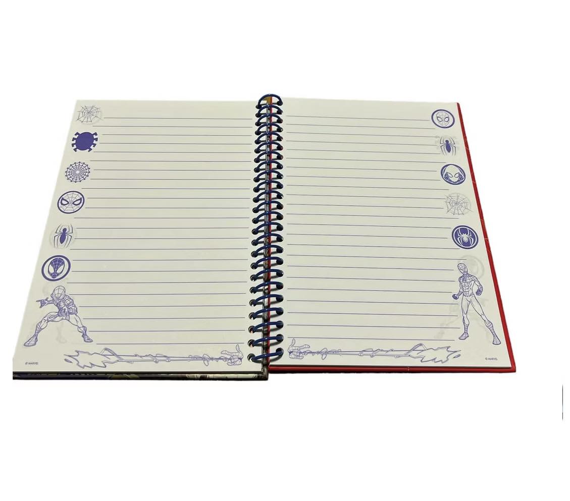 Spiderman Hard Cover Notitzblock mit Sticker