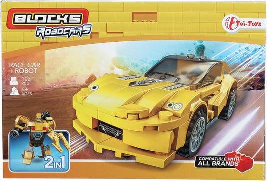 Robocars gelb 2 in1
