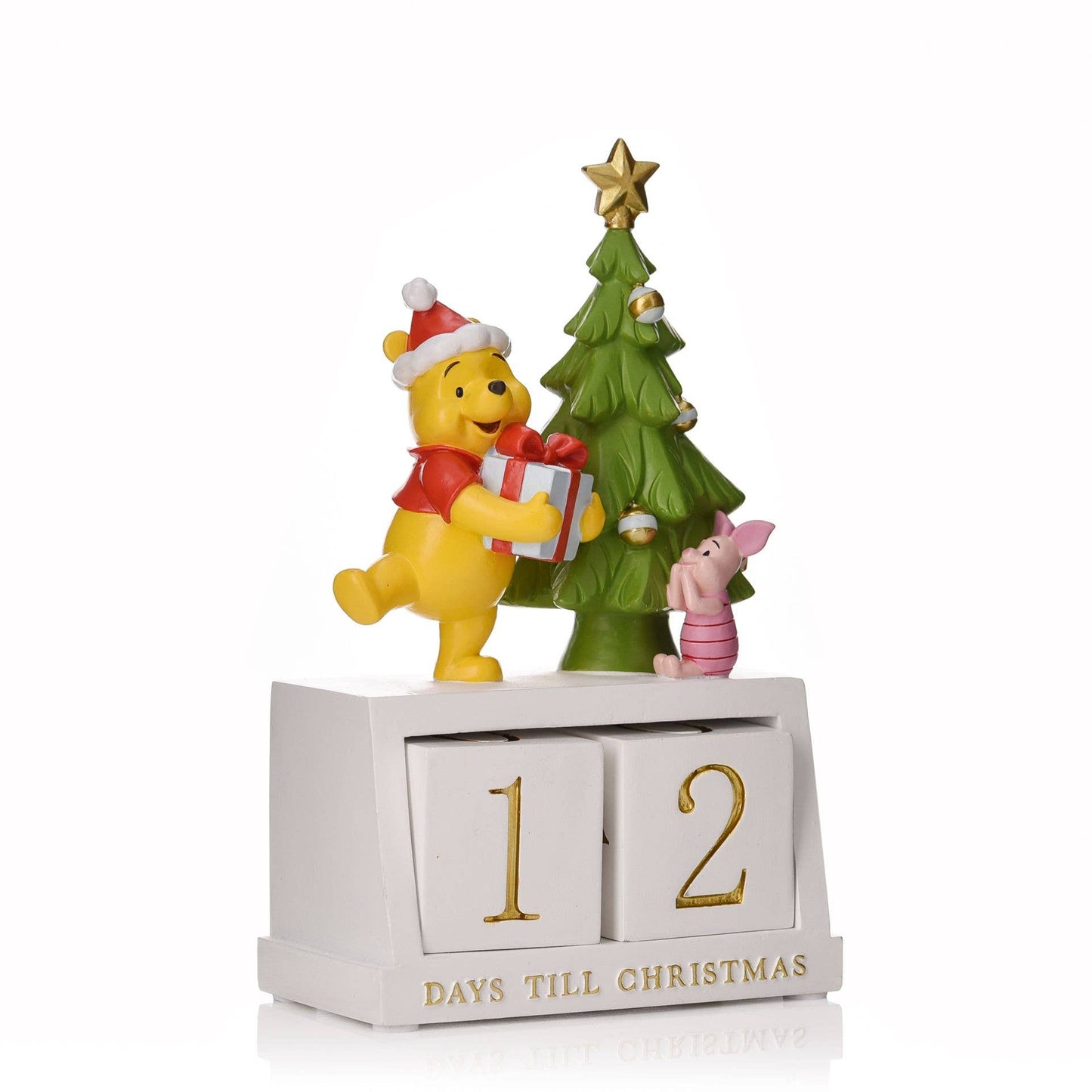 Disney Winnie Weihnachtskalender mit Countdown-Kalender aus Kunstharz
